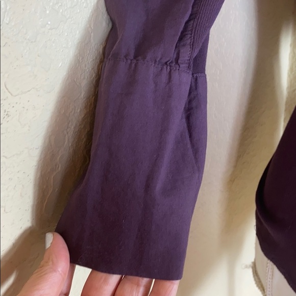 James Perse Standard side slub eggplant top sz 1 - Picture 6 of 10